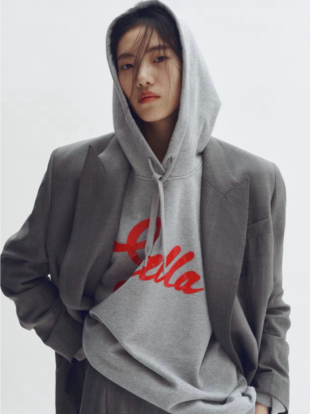 H&M Stella McCartney Grey Hooded Sweatshirt - Picture 2 of 4